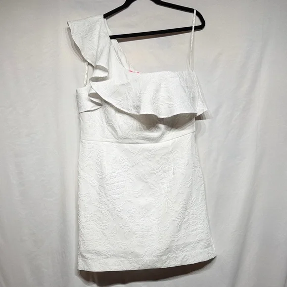 Lilly Pulitzer Kipton Romper Resort White Pineapple Pucker Jacquard NEW Size 16 - Picture 4 of 13